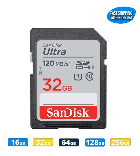 Scheda sandisk 32 - 16, gb