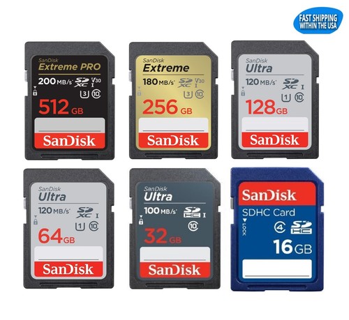 Lotto schede sandisk - 16, gb