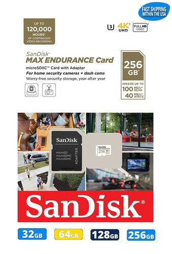 Sandisk high endurance max - endurance,