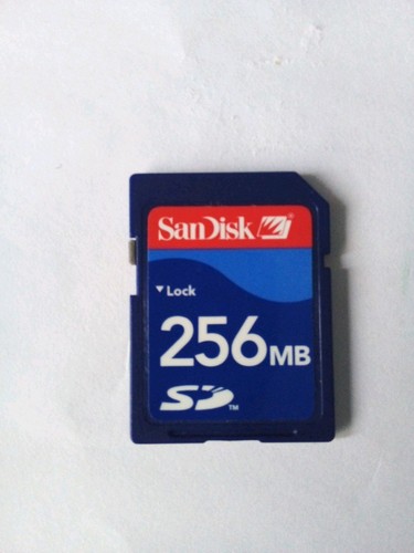 Scheda sandisk 256mb - sd,