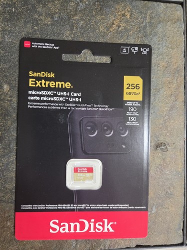 Sandisk extreme 256gb micro - sandisk,