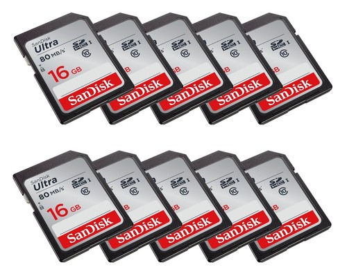 Lotto 10x sandisk - ultra, 16